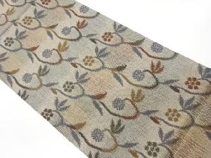 リサイクル　笹蔓緞子模様織出し全通洒落袋帯